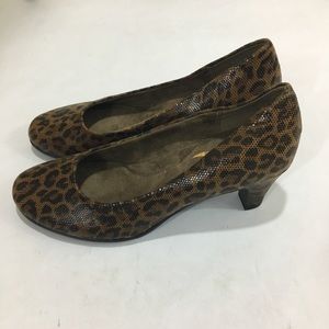 Aerosoles Heel Rest Leopard Print Heels